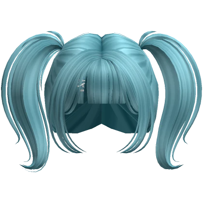 Kawaii Anime  Mini-Pigtails ( Blue  )