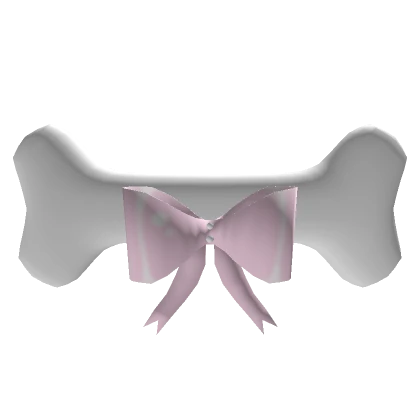 Bone w/ Pink Bow Ribbon