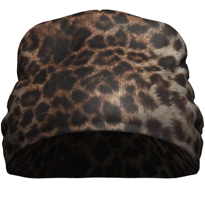 🐆Realistic Y2K Cheetah Print Beanie🐆