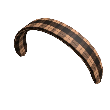 Flannel Headband in Light Brown
