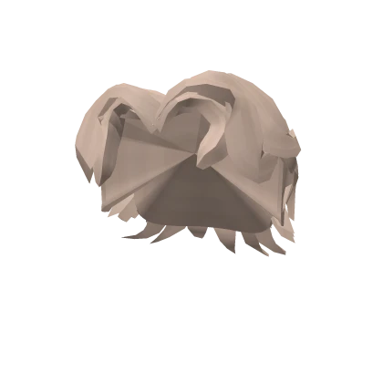 Blonde Middle Parted Mullet