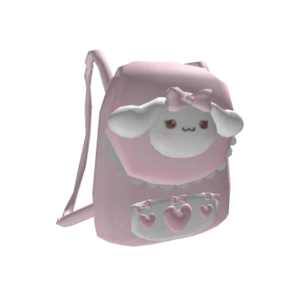 ♡ kawaii pink and white bunny backpack 1.0 