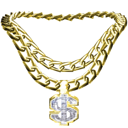 Double Gold Money Diamond Chain - Gold