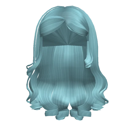 Graceful Curlicue Hair (Aqua Blue)