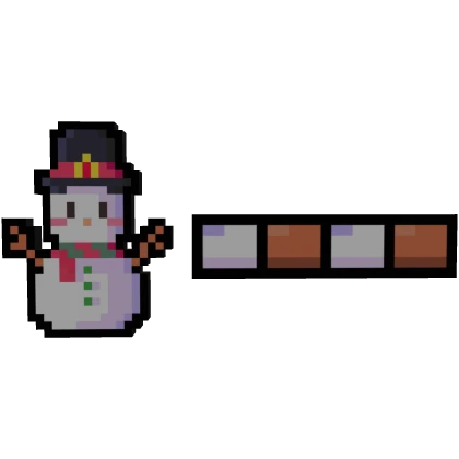 ☃️ Snowman 8-Bit Health Bar