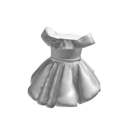 White Ruffle Dress