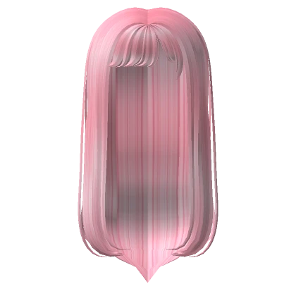 Pink Straight Anime Bangs Hair