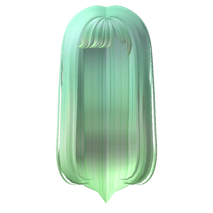 Green Straight Anime Hair