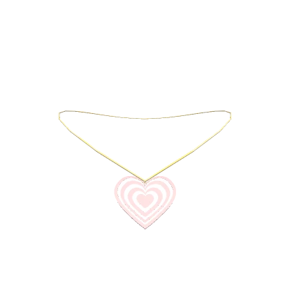 Aesthetic Pink Heart Necklace 3.0