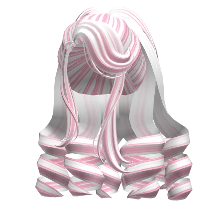 Glamorous 2000s Royal Curls in White & Pink