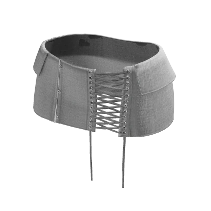 Fanci Lace Up Skirt (White)