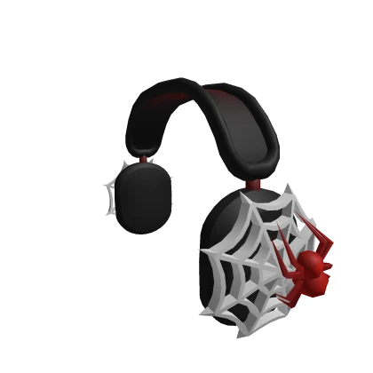 Red Spider Web Headphones (BLACK)