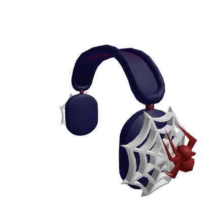 Red Spider Web Headphones (BLUE)