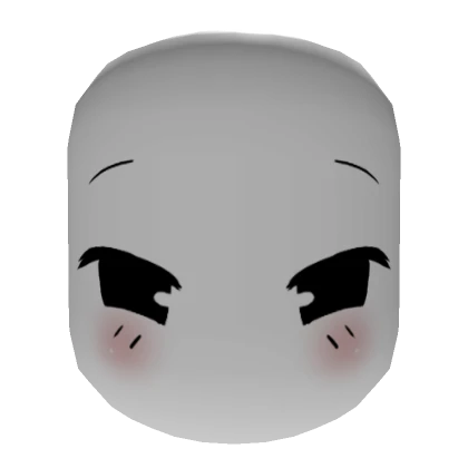 ☆ white cute kawaii neutral blush face