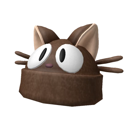 Brown Cat Cute Beanie