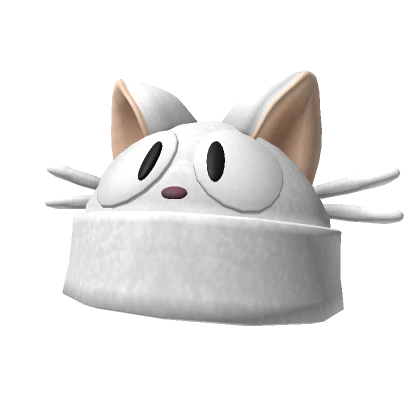 White Cat Cute Beanie