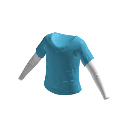 Medical Scrubs Hospital Shirt - Blue
