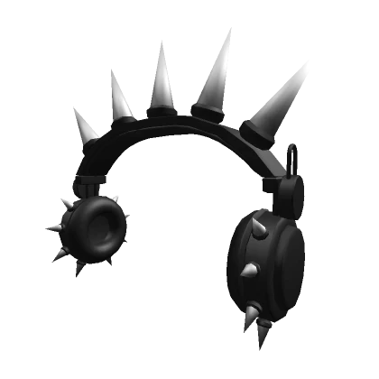 Spikey Black Headphones