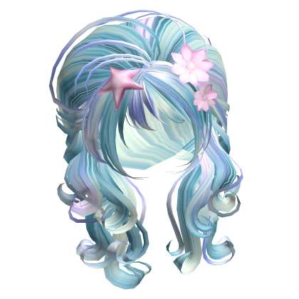 Gyaruギャル drag summer hairdo [Aquamarine]