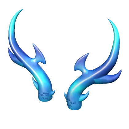 Crystal Dragon horn in blue