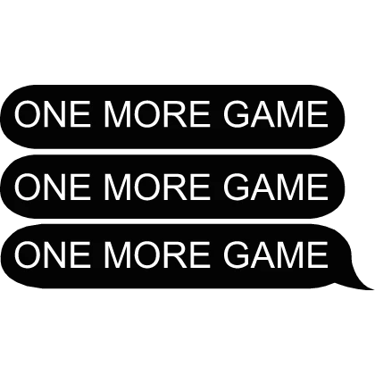 player 100 ONE MORE GAME text squid game