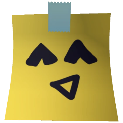 ^_^ Sticky Note Mask