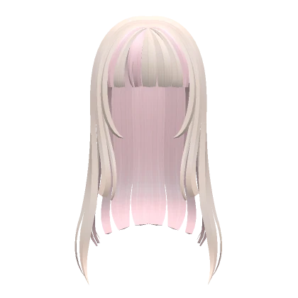 ♡ : two-tone dolly long hair (blonde + pink)