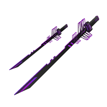 [3.0] Future Dual Katana Waist Sword (Purple)