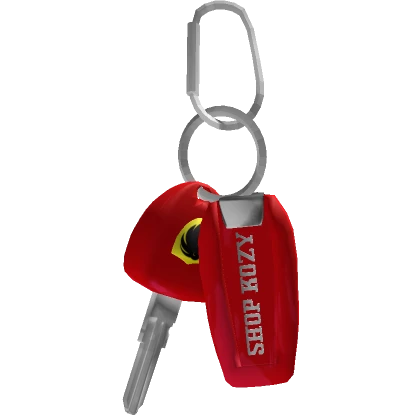 Red Sports Car Keys