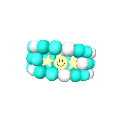 3.0 Teal Pearl Preppy Armband