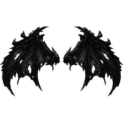 Black Goth Vampire Wings