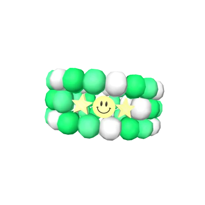 3.0 Lime Preppy Pearl Armband