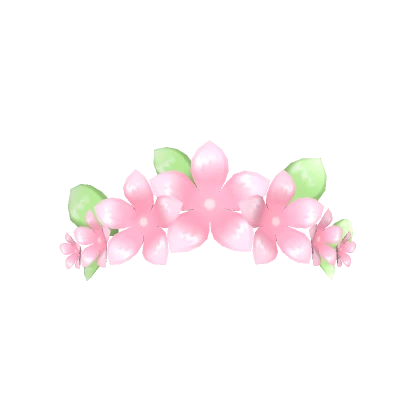 Pastel Pink Flower Crown