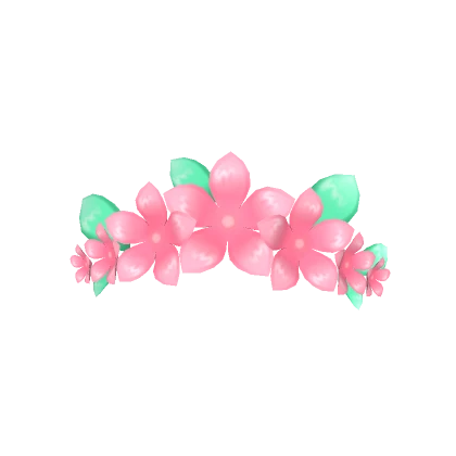 Pink Flower Crown