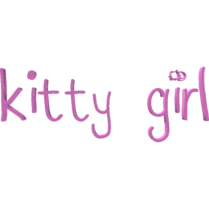 kitty girl pink