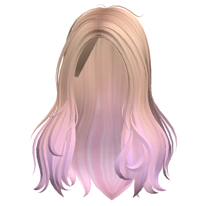 Messy Long Oceanic Wavy Hair (Cotton Candy)