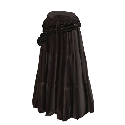 💗Y2K VINTAGE MAXI SKIRT_BROWN