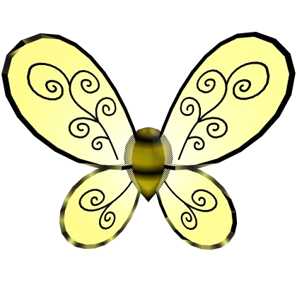 🐝🍯 Black Yellow Buzzy Honey Bee Wings