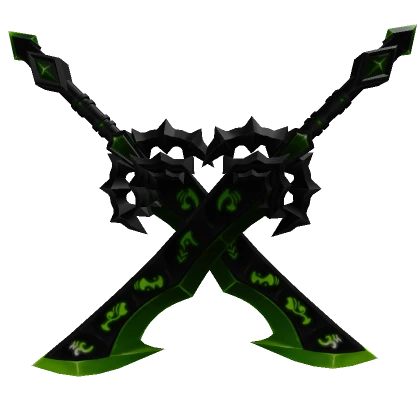 Dual Green Evil Sword