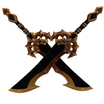 Dual Gold Evil Sword