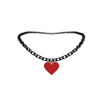 Playing Card Necklace - Hearts