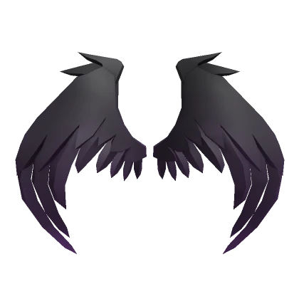 Fallen Purple Curved Wings