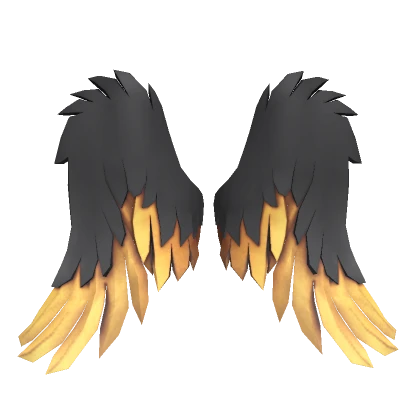 Fallen Golden Tipped Middle Wings