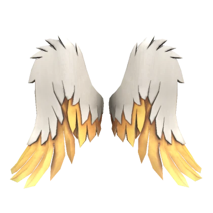 Angelic Gold Tipped Middle Wings