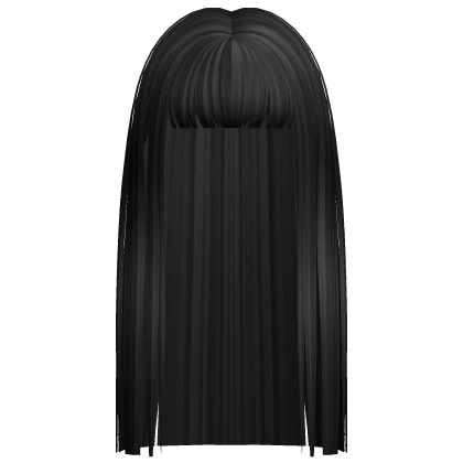 Straight Hair /w Straight Bangs in Black