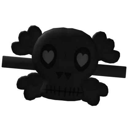 Black Skull Hairclip 