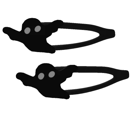 Black Ghost Hairclips