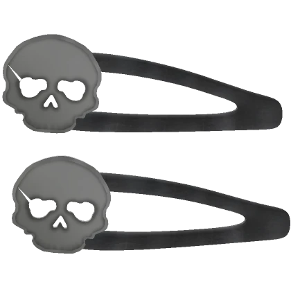 Emo Skull Hairclips