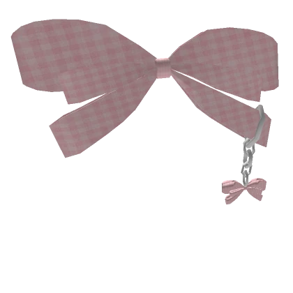 Plaid Pink Bow Clip