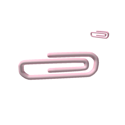 Pink Paperclip Hairclip